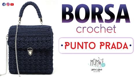 borsa prada uncinetto crochet|Come realizzo la BORSA PRADA all' uncinetto .